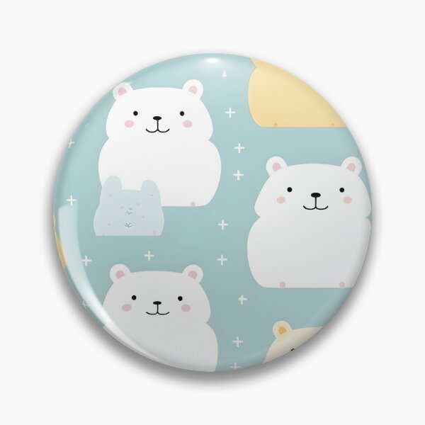 Item preview, Chubby Polar Bears Pastel Parade designed and sold by inkArtistryfine.