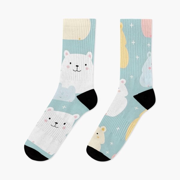 Item preview, Chubby Polar Bears Pastel Parade designed and sold by inkArtistryfine.
