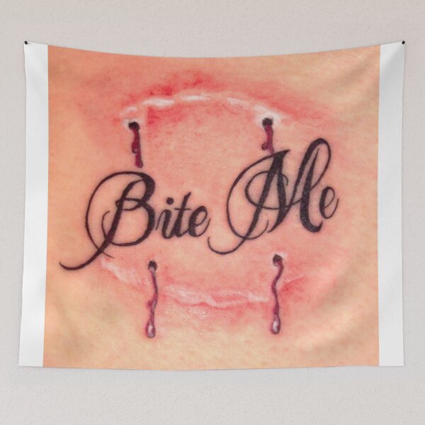 Item preview, Bite Me Tattoo designed and sold by Art-to-Life.