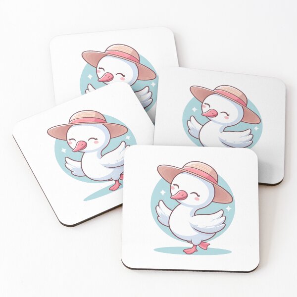 Item preview, "Dapper Swan Delight: Dancing Feathers and Hat Chic for Your Tee!" designed and sold by JAMESAMORN.