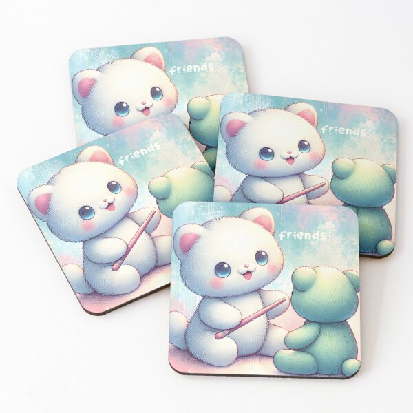 Item preview, Teddy Bears' Tender Art Lesson designed and sold by inkArtistryfine.