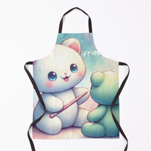 Item preview, Teddy Bears' Tender Art Lesson designed and sold by inkArtistryfine.