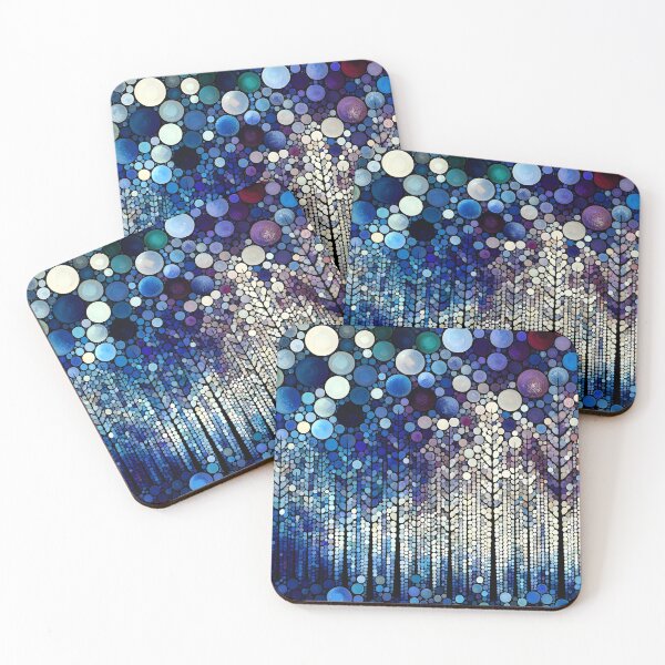 Item preview, Enchanted Dotwork Forest Nightfall designed and sold by inkArtistryfine.