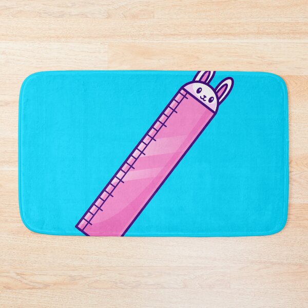 Item preview, Whiskered Wisdom: Cute Rabbit Ruler Cartoon Vector Icon for Animal Education designed and sold by hjian8219.