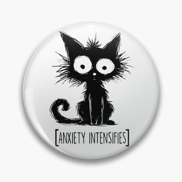 Item preview, Anxiety Intensifies Cat designed and sold by resindrop.