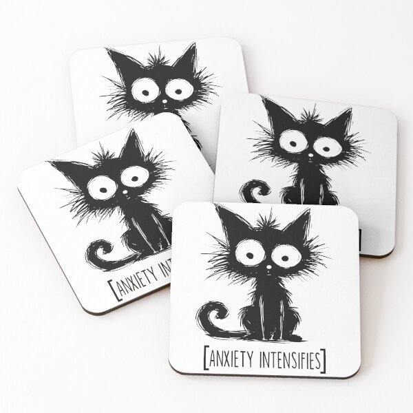 Item preview, Anxiety Intensifies Cat designed and sold by resindrop.