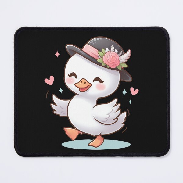 Item preview, Feathered Fashionista: Swan in a Hat Grooving on Your Tee! designed and sold by JAMESAMORN.