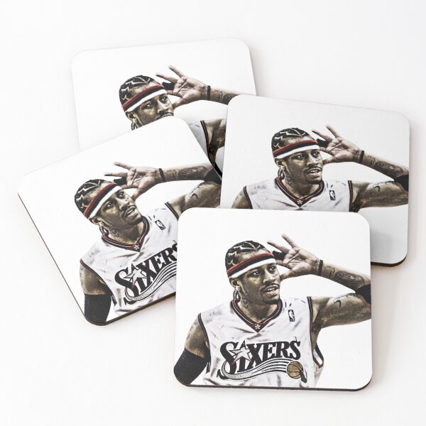 Item preview, Allen Iverson - Vintage sixers design of Philadelphia basketball legend designed and sold by Fanaticos.