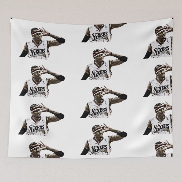 Artikelvorschau, Allen Iverson – Vintage-Sixers-Design der Basketballlegende aus Philadelphia entworfen und verkauft von Fanaticos.