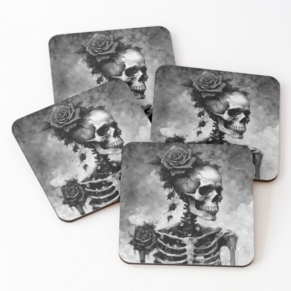Item preview, Gothic Skeleton with Black Roses designed and sold by cr6zym1nd.