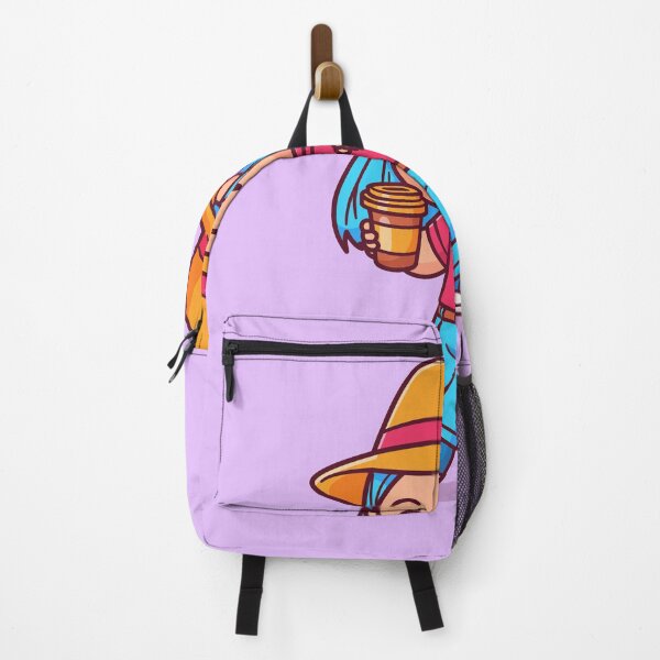 Item preview, Coffee Stroll: Cute Girl with Coffee and Bag Cartoon Vector Icon designed and sold by hjian8219.