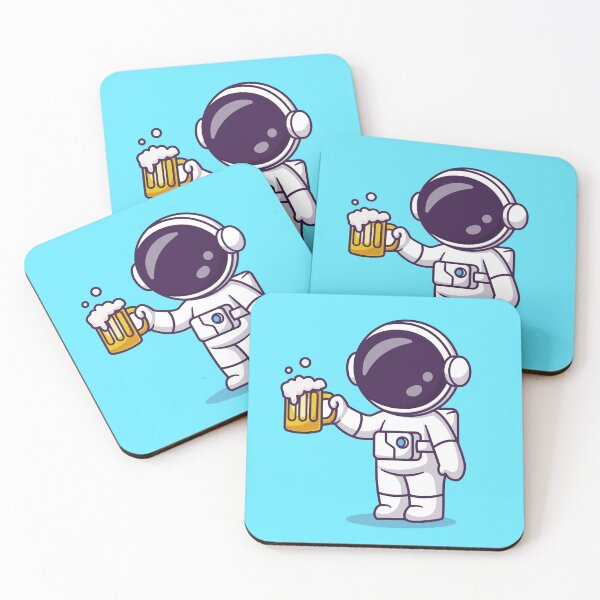 Artikelvorschau, Kosmische Erfrischung: Niedlicher Astronaut mit Orangensaft-Cartoon-Vektor-Symbol entworfen und verkauft von hjian8219.