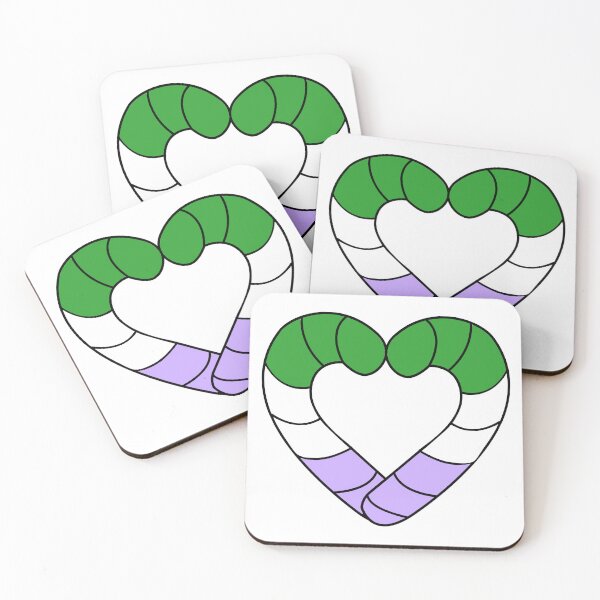 Item preview, Genderqueer Pride Candy Cane designed and sold by HarveyHandcraftsandDesigns.