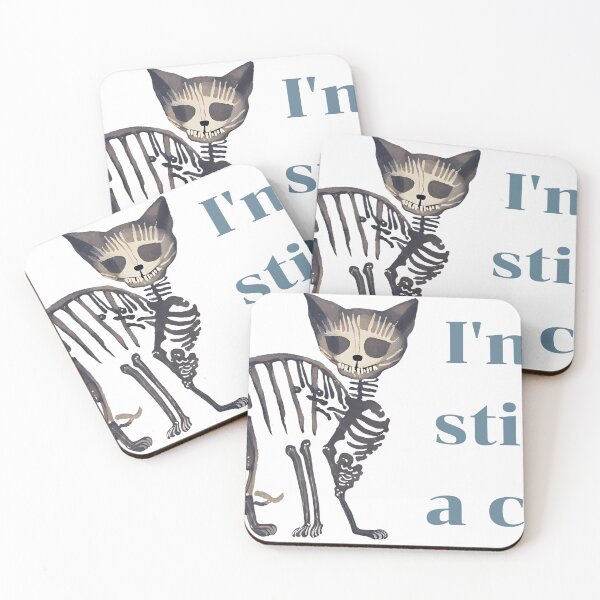 Item preview, cat skeleton Say I'm still a cat designed and sold by 9blueart.