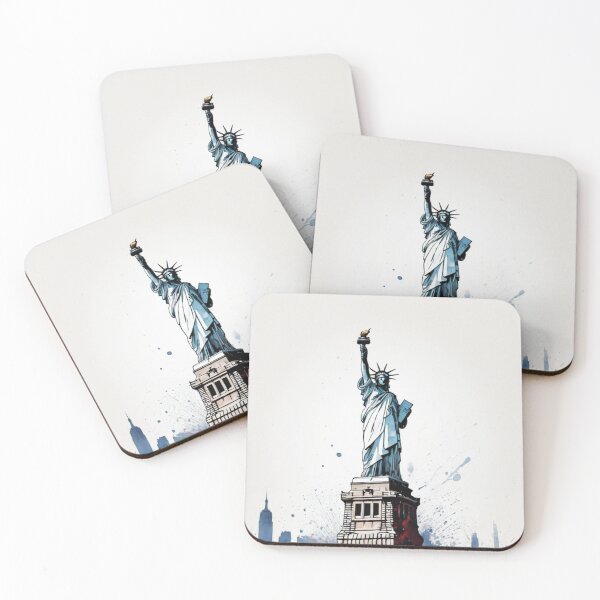 Item preview, Statue of Liberty Illustration with Artistic Flair designed and sold by DotsAndDesigns.