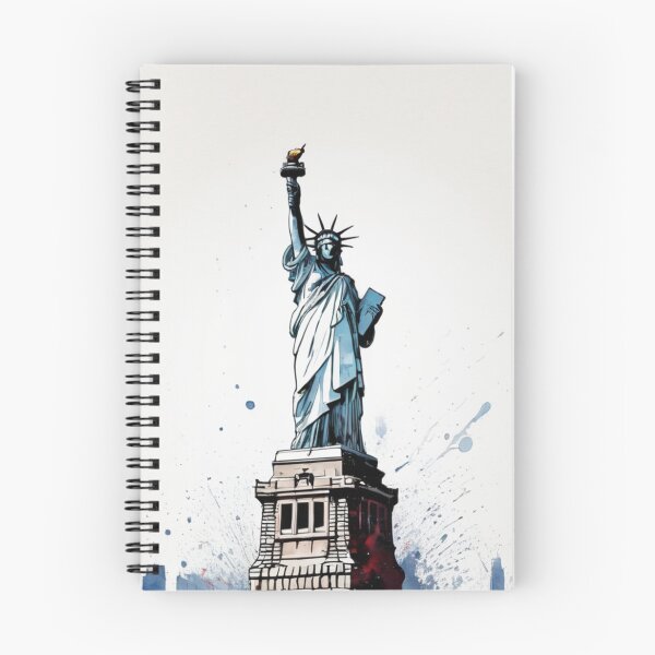 Item preview, Statue of Liberty Illustration with Artistic Flair designed and sold by DotsAndDesigns.