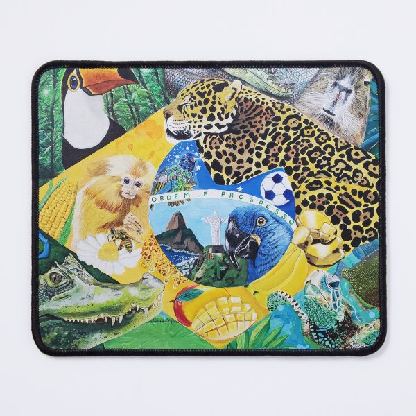 Item preview, Animals in Brazilian flag designed and sold by Marcia Shiono.