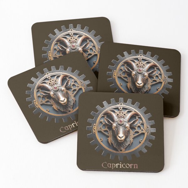 Item preview, Steampunk Zoologica Capricorn star sign by Maxine Gadd designed and sold by Maxine Gadd.