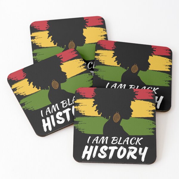 Item preview, I Am Black History black woman the powerful hues of red, gold, and green designed and sold by Expressiveess1.