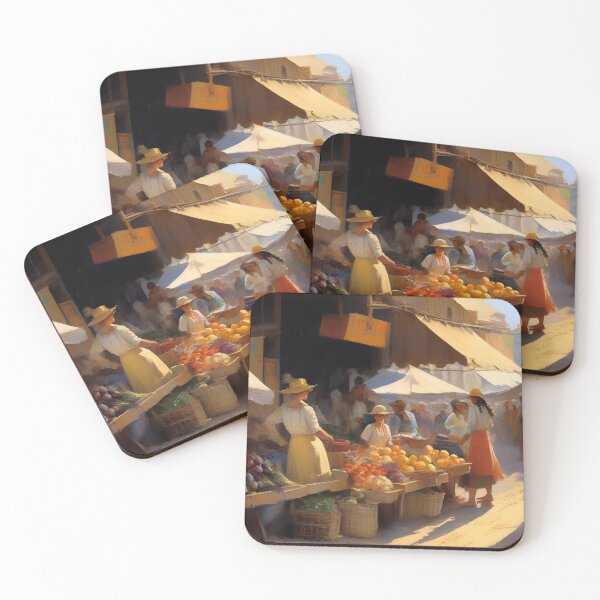 Item preview, Vibrant Farmers Market Scene designed and sold by Tamas Das.