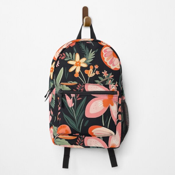 Item preview, Butterflies and flowers on black designed and sold by obstinator.