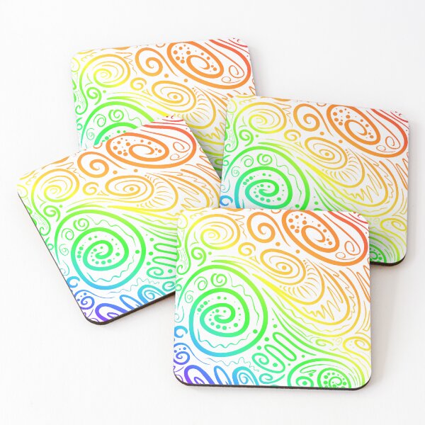 Item preview, Rainbow Squiggles designed and sold by Eelyddeg.