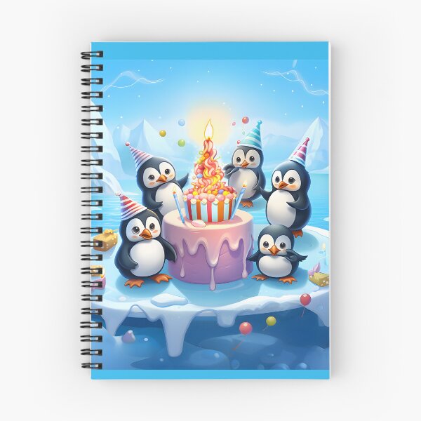 Item preview, Penguin Party on an Iceberg Cartoon designed and sold by CuddlesCartoons.