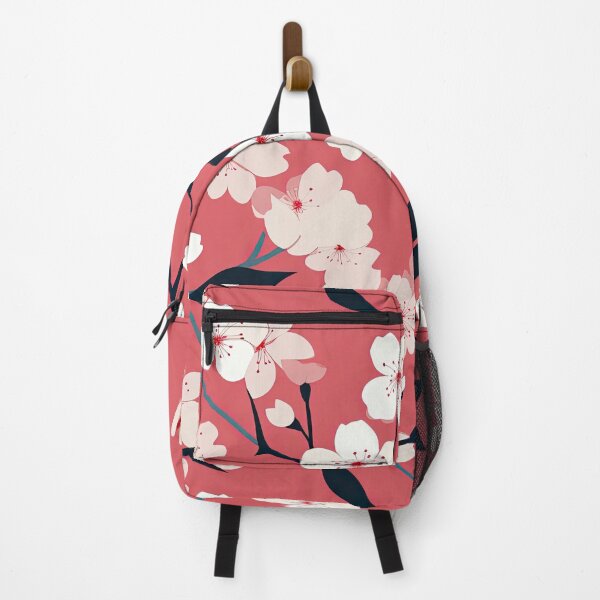 Item preview, 70s retro sakura blossom on pink designed and sold by obstinator.