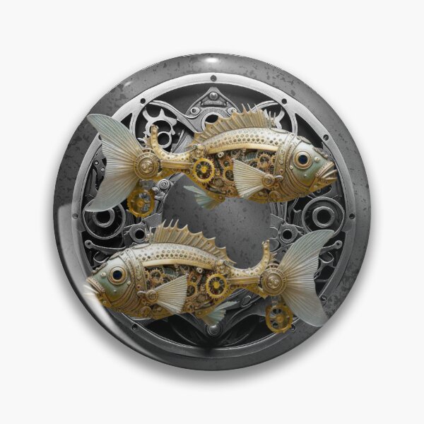 Artikelvorschau, Steampunk Zoologica Sternzeichen Fische von Maxine Gadd entworfen und verkauft von Maxine Gadd.