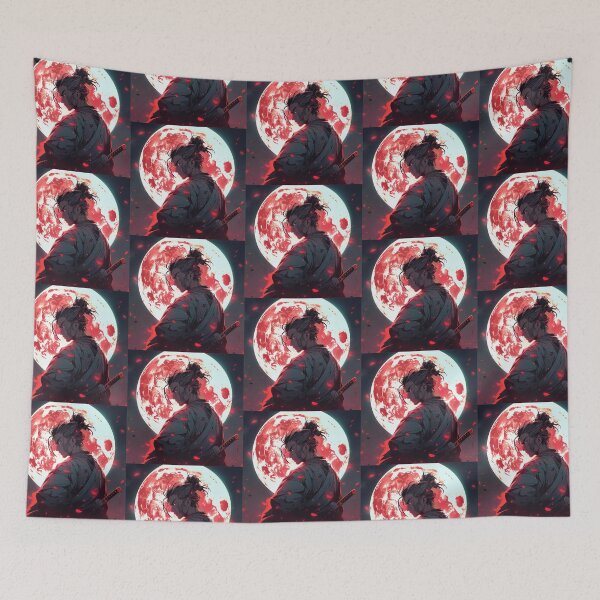 Item preview, Blood Moon Rising Anime Art Design designed and sold by BrianSaysDesign.