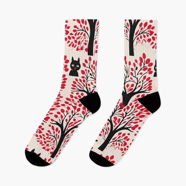 Item preview, Retro cat and tree designed and sold by obstinator.