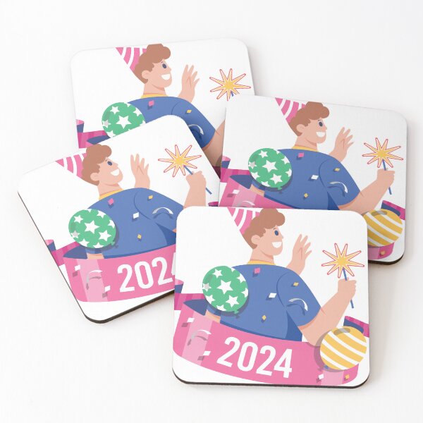 Artikelvorschau, Neujahrsfeier 2024 entworfen und verkauft von Designstation74.