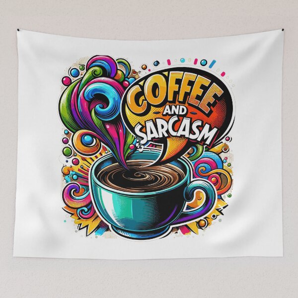 Item preview, Coffee and Sarcasm designed and sold by ybaltaci.