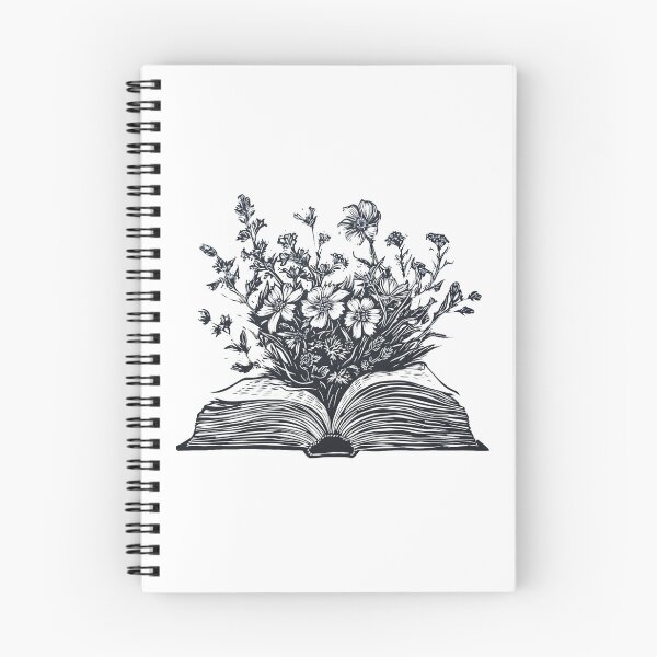Item preview, Open Book with Flowers Blooming designed and sold by Myra365Art.