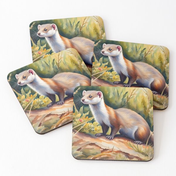 Item preview, Weasel (Mustela nivalis) - British Wildlife designed and sold by Country-Artist.