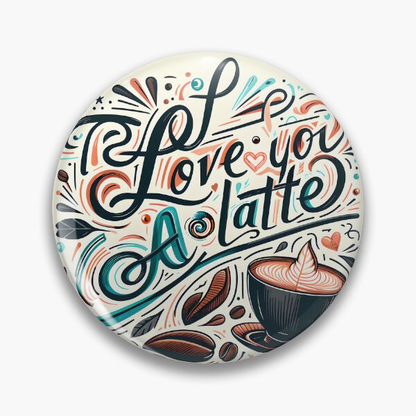 Item preview, I love you a latte, typography designed and sold by maxmaj.