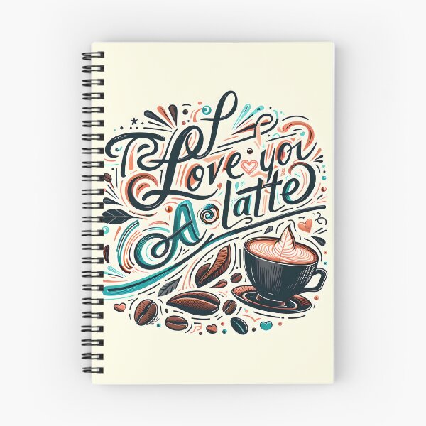 Item preview, I love you a latte, typography designed and sold by maxmaj.