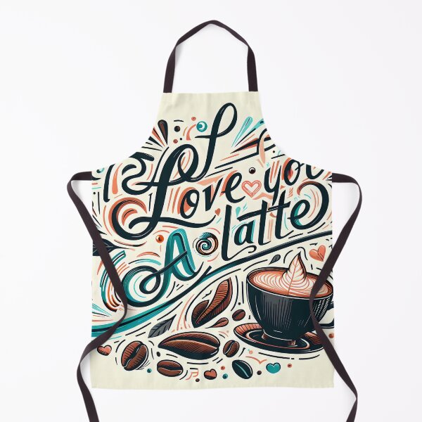 Item preview, I love you a latte, typography designed and sold by maxmaj.