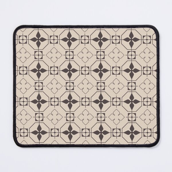 Item preview, Serenity Rosette Elegance: Beige and Sandy Graphite Design designed and sold by SplashTastic.
