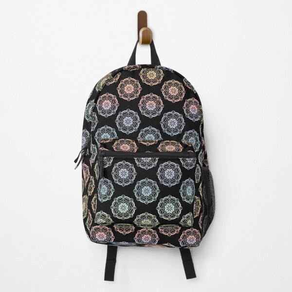 Item preview, Padma Nirvana Pattern - Coal + Rainbow Sorbet designed and sold by Irene Estelle.