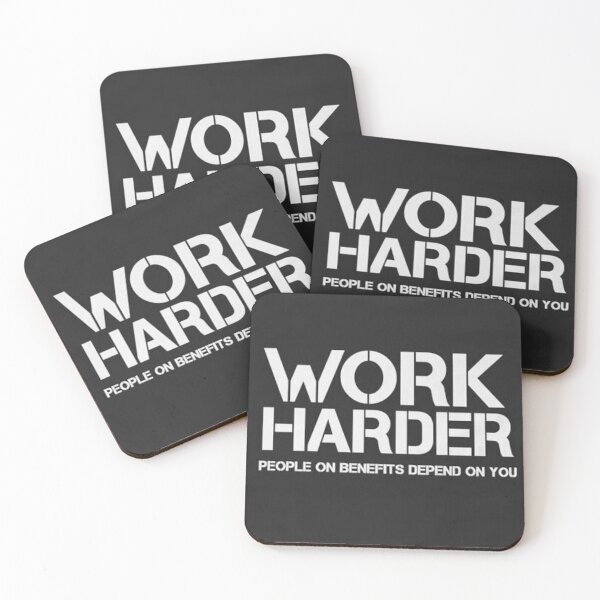 Item preview, WORK HARDER designed and sold by KreativT-shirts.