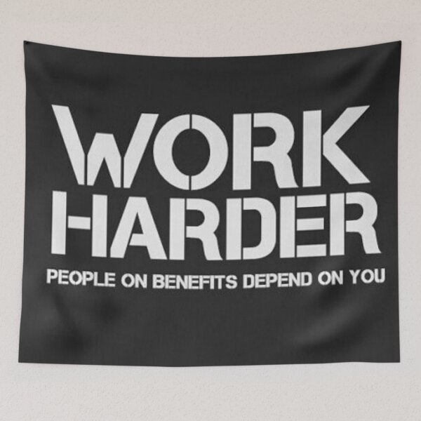 Item preview, WORK HARDER designed and sold by KreativT-shirts.
