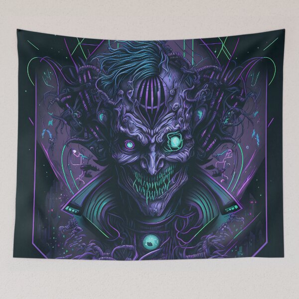 Item preview, “Shadow Intrigues: Cyberpunk Purple Elks” designed and sold by Art-Vortex-fr.