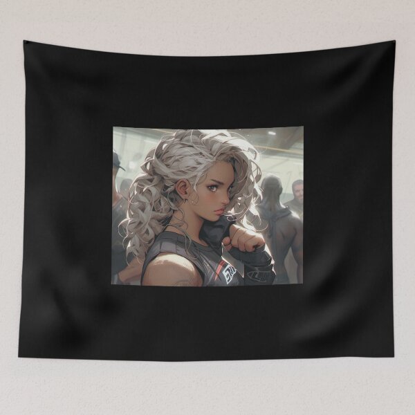 Item preview, boxing fight girl adorable charming pretty prizefight flyweight designed and sold by UILOVE.