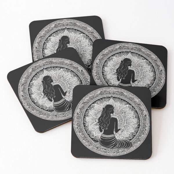 Item preview, a spiritual women praying in a mandala designed and sold by JangmiHorang.