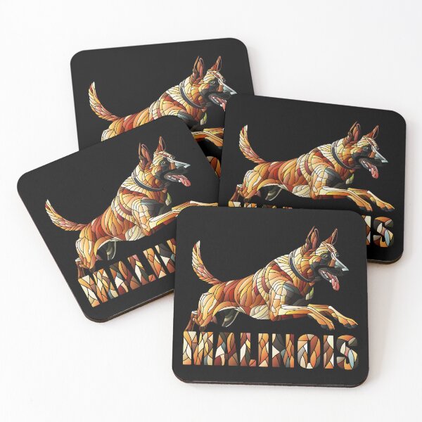 Item preview, Belgian Malinois - Mosaic Art designed and sold by k9printart.