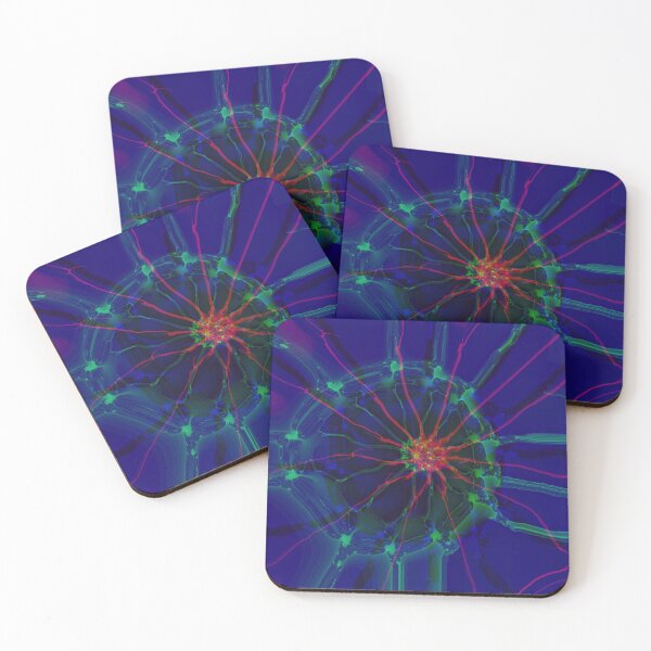 Item preview, Beautiful Blue Fractal Flower designed and sold by PrintMintStudio.