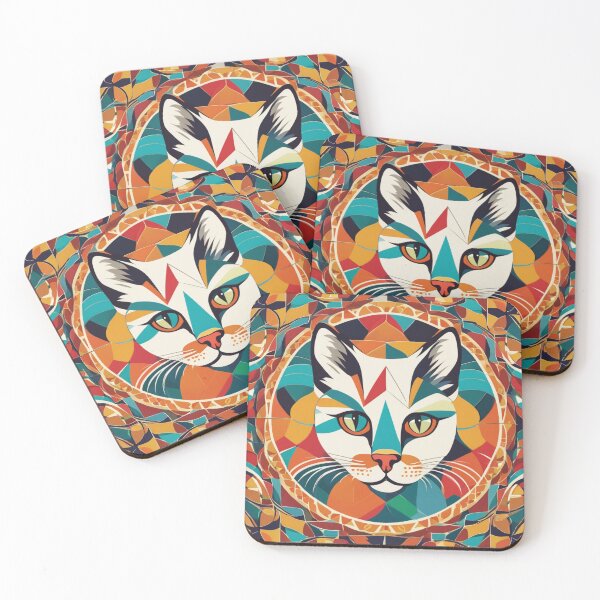 Item preview, A colorful world of cat with calligraphy designed and sold by JangmiHorang.