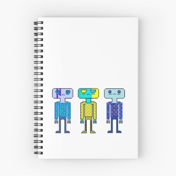 Item preview, Chowlet Pixellinger Three Pixel Robots designed and sold by chowlet.