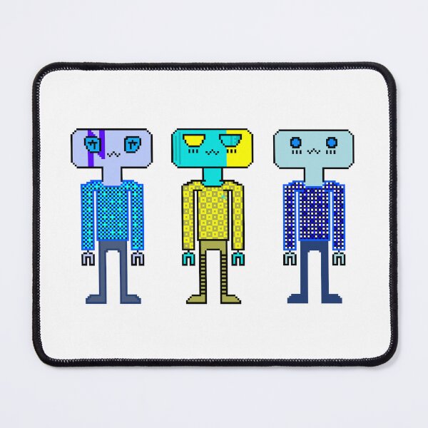 Item preview, Chowlet Pixellinger Three Pixel Robots designed and sold by chowlet.